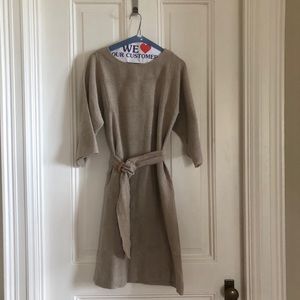 Vintage 3/4 sleeve linen dress